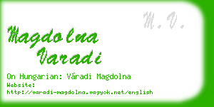 magdolna varadi business card